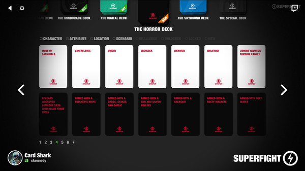 Скриншот из SUPERFIGHT - The Horror Deck