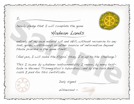 Скриншот из Hadean Lands - Solo Adventurer Pledge Certificate Скриншот из Hadean Lands - Solo Adventurer Pledge Certificate