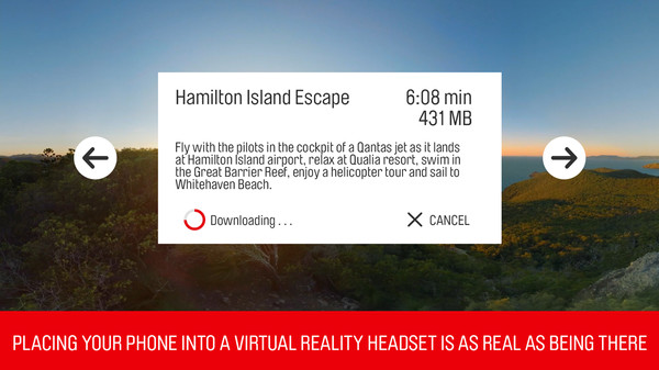 Qantas VR minimum requirements