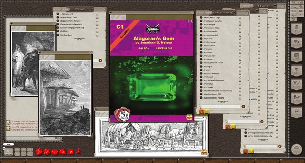 Скриншот из Fantasy Grounds - 5E: Alagoran's Gem