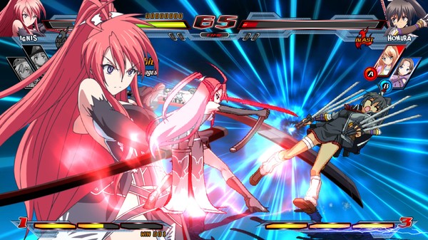 Скриншот из Nitroplus Blasterz: Heroines Infinite Duel