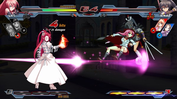 Скриншот из Nitroplus Blasterz: Heroines Infinite Duel