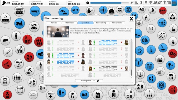 Скриншот из Democracy 3: Electioneering