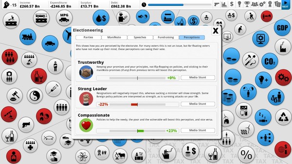 Скриншот из Democracy 3: Electioneering