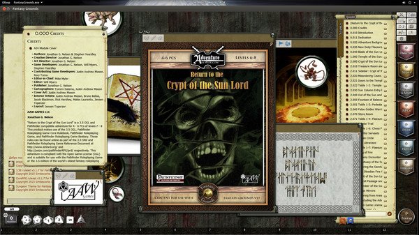 Скриншот из Fantasy Grounds - 3.5E⁄PFRPG: A24: Return to the Crypt of the Sun Lord