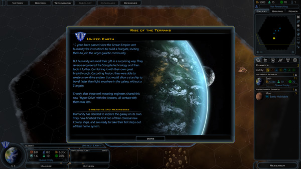 Скриншот из Galactic Civilizations III - Rise of the Terrans DLC