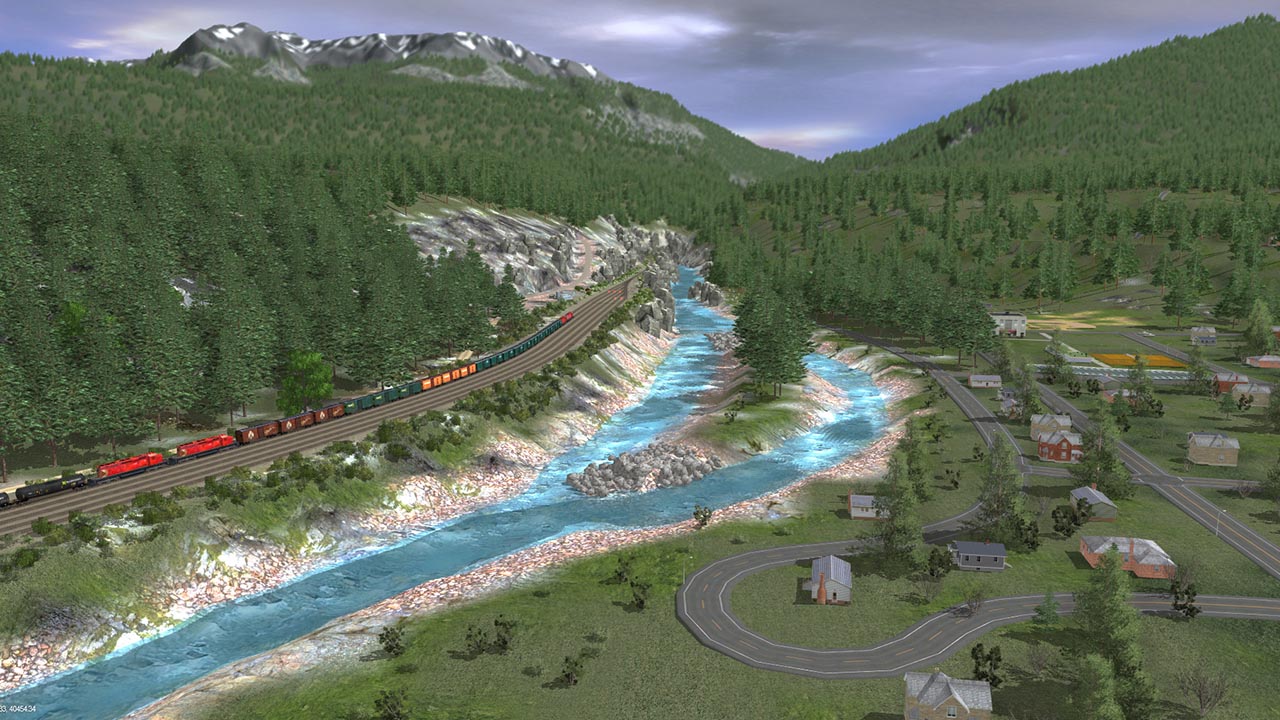 Карта сквозь горы для trainz 2012