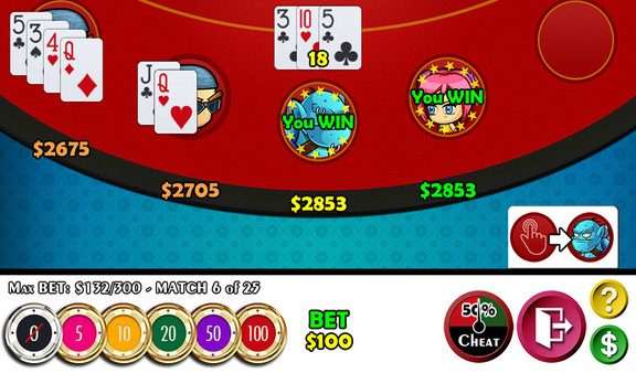 Скриншот из Cheaters Blackjack 21