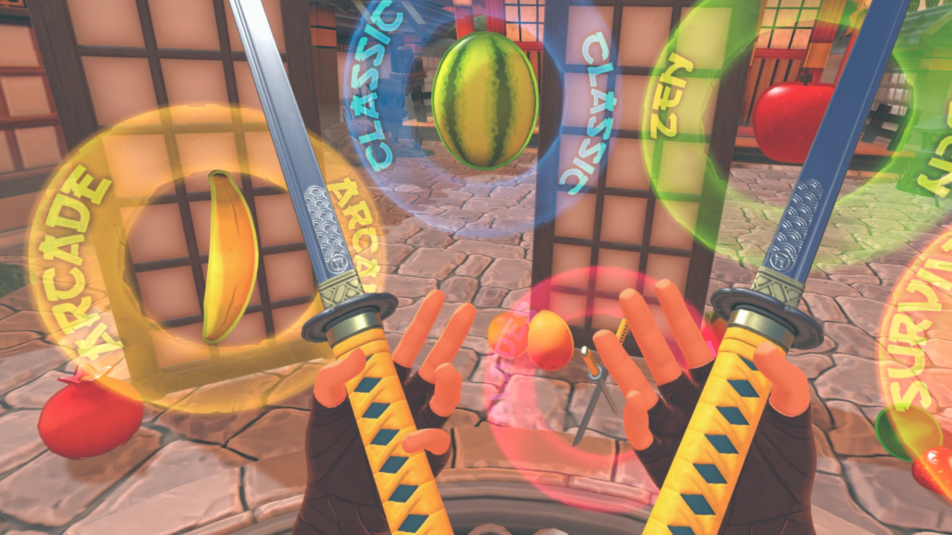 Meta Quest 游戏《Fruit Ninja VR》切水果&水果忍者