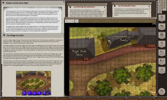 Скриншот из Fantasy Grounds - 5E: Legendary Beginnings: The Bandit's Cave