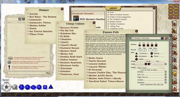 Скриншот из Fantasy Grounds - Deadlands: South 'o The Border Trail Guide