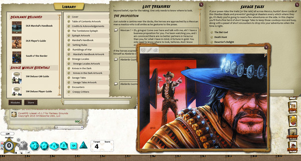 Скриншот из Fantasy Grounds - Deadlands: South 'o The Border Trail Guide