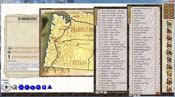 Скриншот из Fantasy Grounds - Deadlands: The Great Northwest Trail Guide