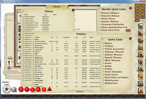 Скриншот из Fantasy Grounds - Deadlands: The 1880 Smith & Robards Catalog