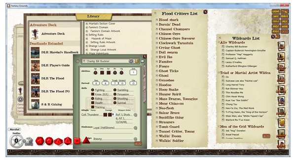 Скриншот из Fantasy Grounds - Deadlands Reloaded: The Flood