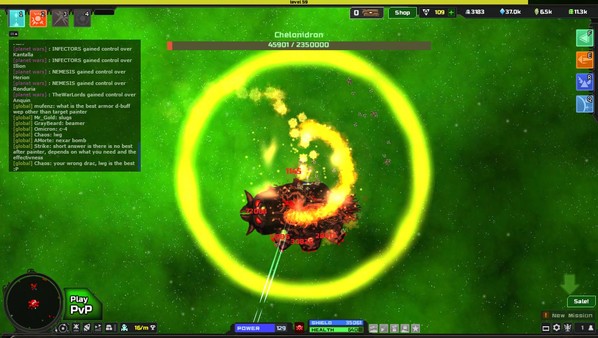 Скриншот из Astroflux