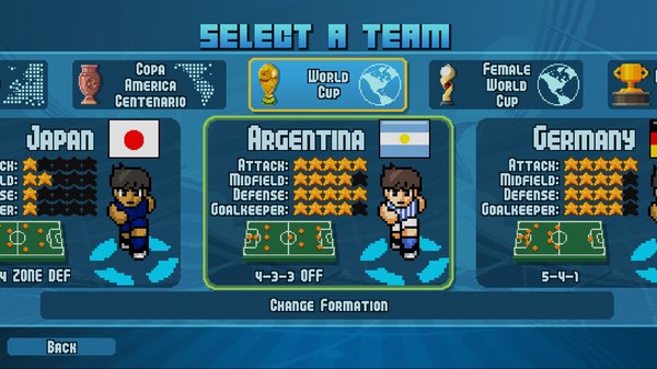 Скриншот из Pixel Cup Soccer 17