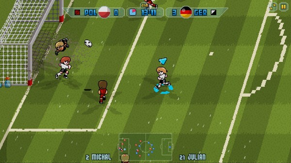 Скриншот из Pixel Cup Soccer 17