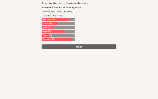 Affairs of the Court: Choice of Romance for linux
