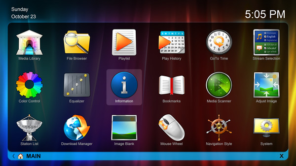 Скриншот из [depreciated] Zoom Player - 4K fullscreen navigation skin pack