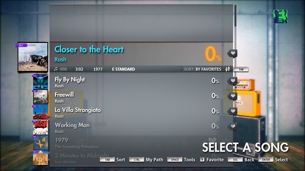 Скриншот из Rocksmith 2014 - Rush - Closer to the Heart