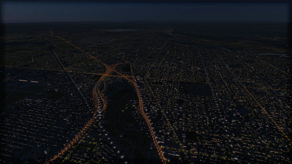 Скриншот из FSX Steam Edition: Night Environment: California Add-On