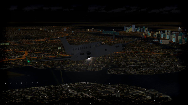 Скриншот из FSX Steam Edition: Night Environment: New York Add-On