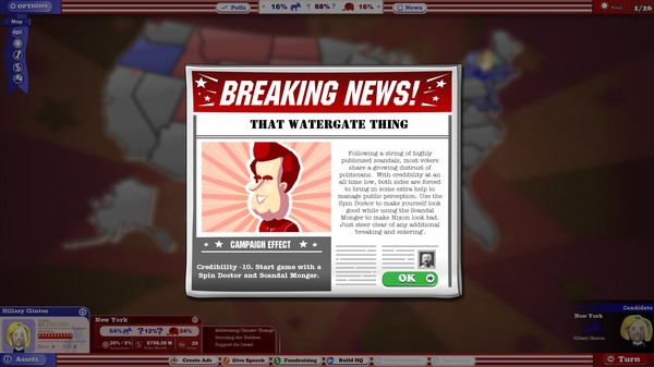 Скриншот из The Political Machine 2016 - Campaign DLC