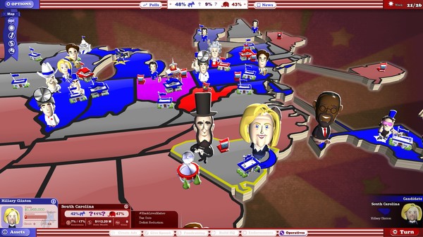 Скриншот из The Political Machine 2016 - Campaign DLC