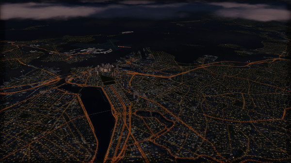 Скриншот из FSX Steam Edition: Night Environment: Massachusetts Add-On