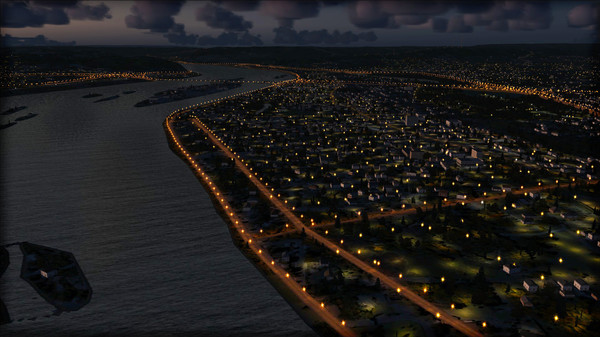 Скриншот из FSX Steam Edition: Night Environment: Pennsylvania Add-On