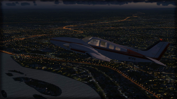 Скриншот из FSX Steam Edition: Night Environment: Pennsylvania Add-On