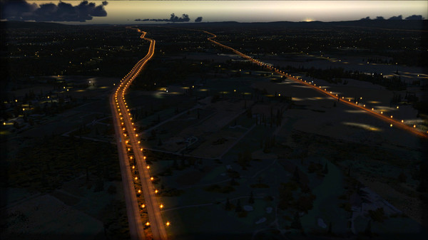 Скриншот из FSX Steam Edition: Night Environment: Pennsylvania Add-On