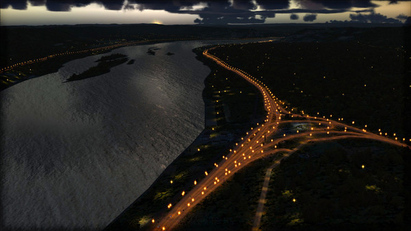 Скриншот из FSX Steam Edition: Night Environment: Pennsylvania Add-On