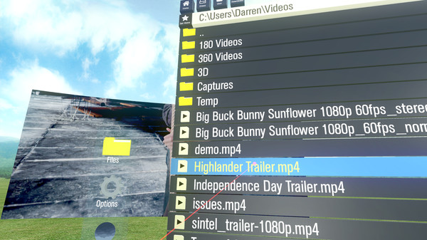 Скриншот из Simple VR Video Player