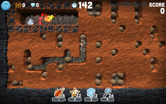 Скриншот из Boulder Dash Classic Remix World Скриншот из Boulder Dash Classic Remix World