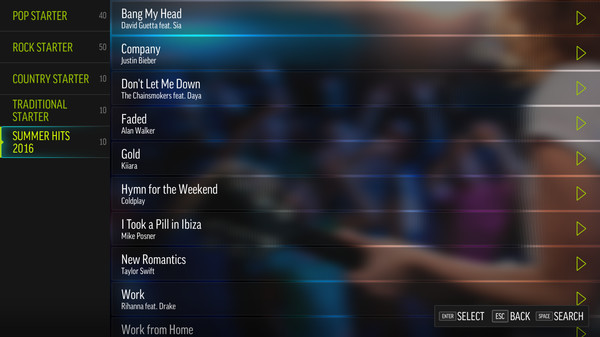 Скриншот из FourChords Guitar Karaoke - Summer Hits 2016 Song Pack