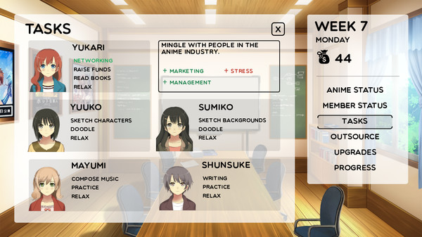 Скриншот из Anime Studio Simulator