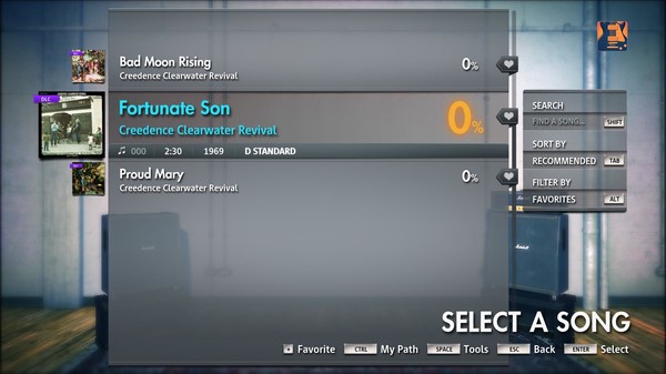 Скриншот из Rocksmith 2014 Edition - Remastered - Creedence Clearwater Revival - Fortunate Son