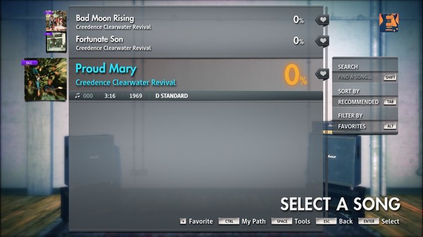 Скриншот из Rocksmith 2014 Edition - Remastered - Creedence Clearwater Revival - Proud Mary