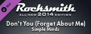 Rocksmith® 2014 Edition – Remastered – Simple Minds - “Don’t You (Forget About Me)”