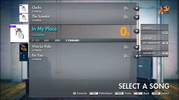 Скриншот из Rocksmith® 2014 Edition – Remastered – Coldplay - “In My Place”
