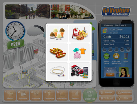GoVenture MICRO BUSINESS game for Linux 1
