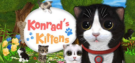Konrad the Kitten - a virtual but real cat cover art