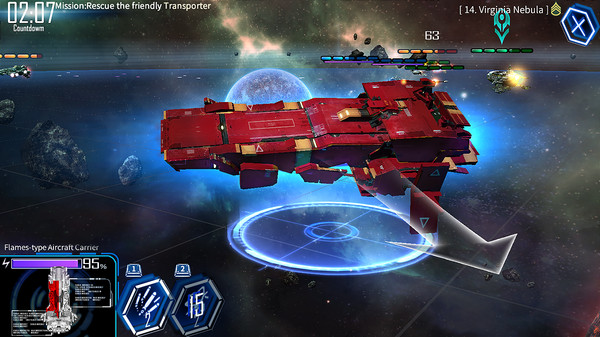 Скриншот из Galaxy Reavers: Flames-type Aircraft Carrier DLC