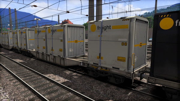 Скриншот из TS Marketplace: ÖBB Sgns Container Wagon Pack