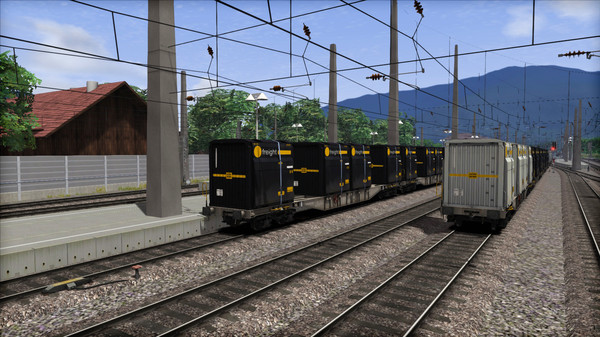 Скриншот из TS Marketplace: ÖBB Sgns Container Wagon Pack