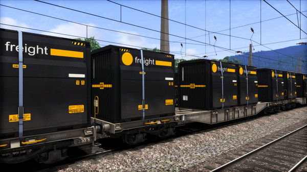 Скриншот из TS Marketplace: ÖBB Sgns Container Wagon Pack