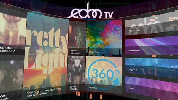 Скриншот из EDMtv VR