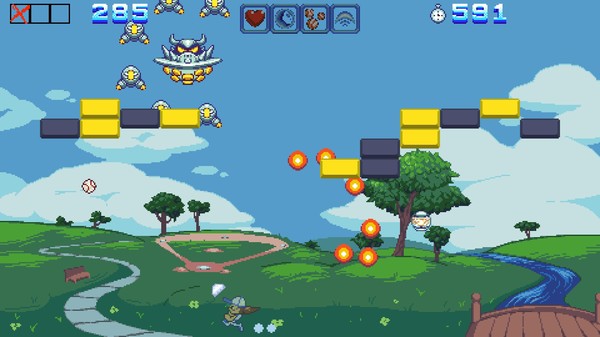 Скриншот из Aliens Go Home Run